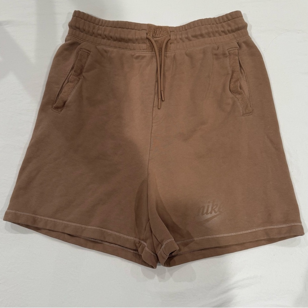 Nike‎ Sportswear French Terry Essential Brown Fleece Shorts Women’s Medium